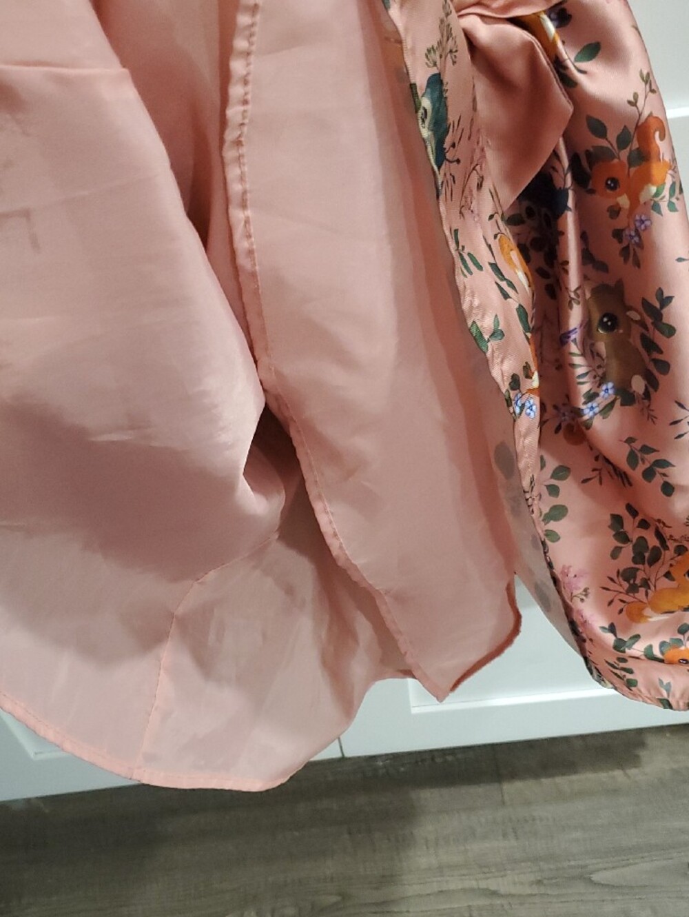H&M Dusty Pink Floral Bow Party Dress - Picture 15 of 16